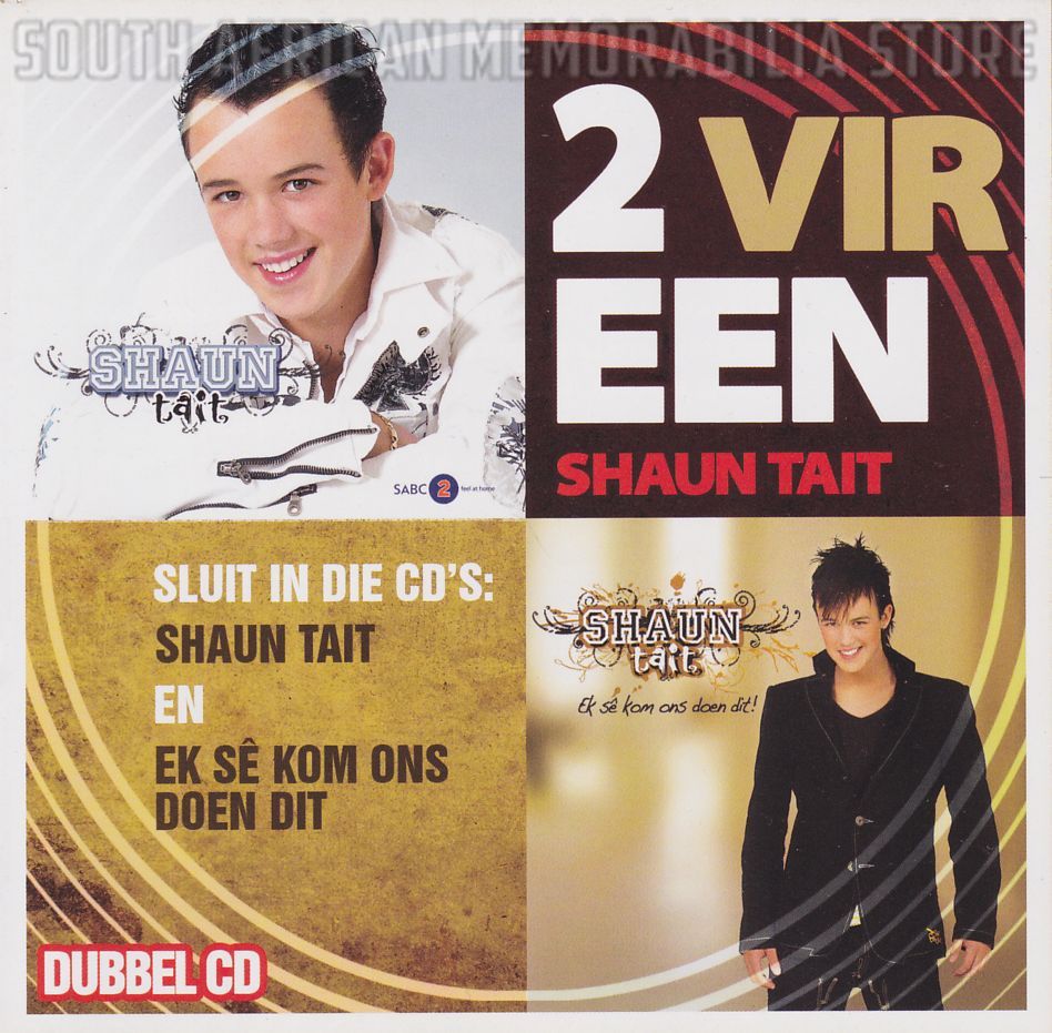 SHAUN TAIT - Shaun Tait / Ek Se Kom Ons Doen Dit - South African 2 CD *NEW*