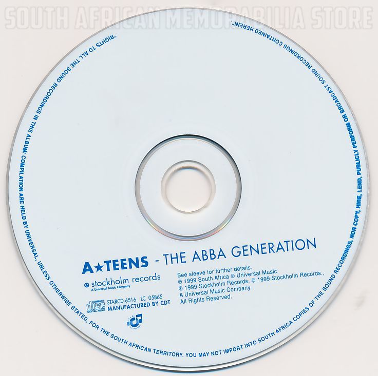 ATEENS A*TEENS ABBA Teens - ABBA Generation - Out of Print South African CD - STARCD6416 - Image 2