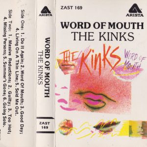 KINKS - Word Of Mouth - South African Cassette Tape - ZAST169