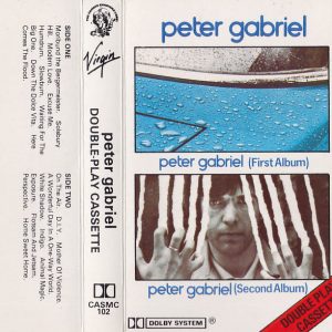 PETER GABRIEL - First & Second Album - Import Cassette Tape - CASMC102