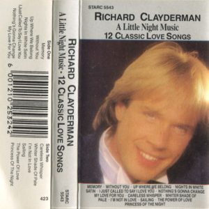 RICHARD CLAYDERMAN - A Little Night Music (12 Classic Love Songs) - South African Cassette Tape - STARC5543