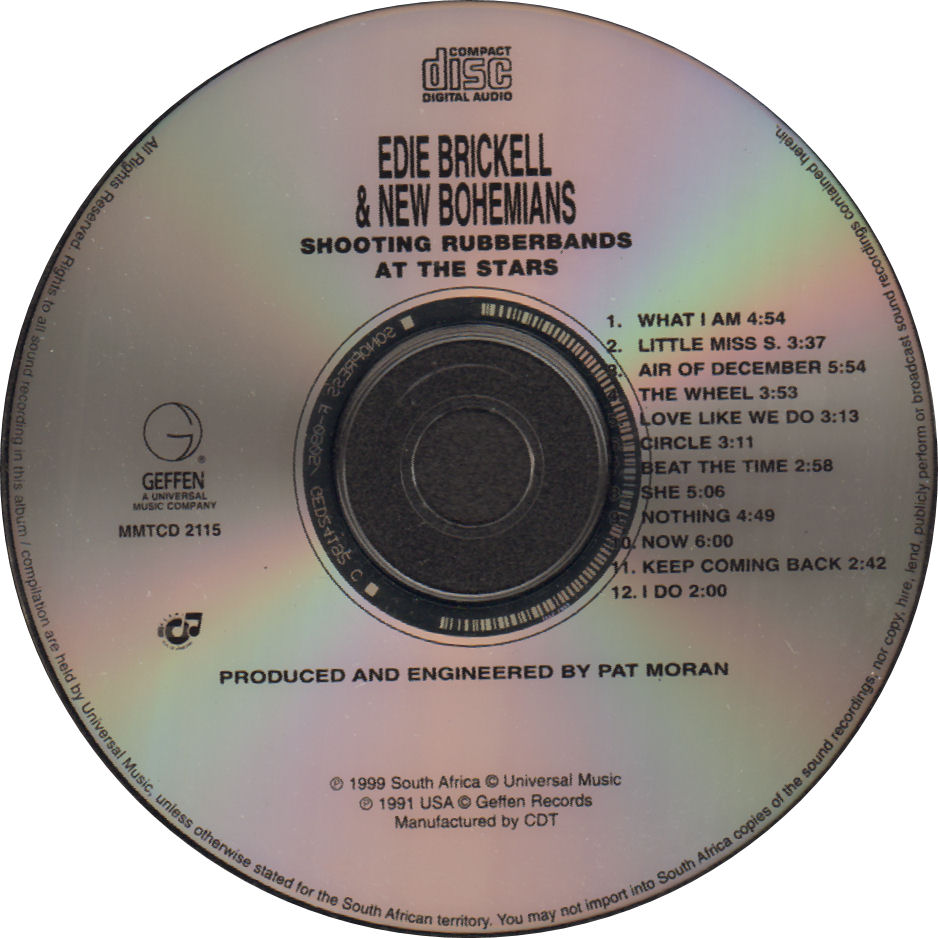 Edie Brickell & New Bohemians - Shooting Rubberbands At The Stars CD